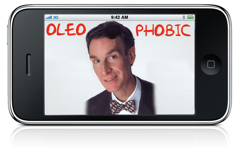 Illustration for article titled Giz Bill Nye Explains: The iPhone 3GS's Oleophobic Screen